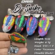 「DRM」D-Spike SNS Soft Rubber Frog 4cm/6.7g Umpan Casting Killer Haruan Gewang Floating Bait Soft Fro