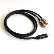 川木 RCA一分二【M20】蓮花一分二 音頻線 功放 喇叭 音頻輸出