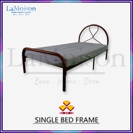 LaMoison 3V Powder Coat Metal Single Bed Frame Katil Besi Bujang Katil Besi Serbaguna