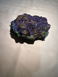 全天然藍銅礦共生孔雀石原石小擺件 Natural Azurite and Malachite Mineral Specimen