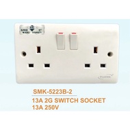 ProSMK 2G 13A SWITCH SOCKET (BAKELITE )