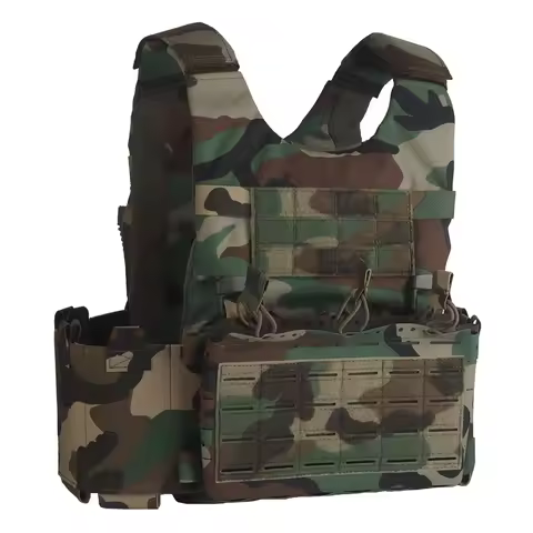 SS Style LV119 Plate Carrier Set 2in1 Fast Switchable Chest Rig for Airsoft Hunting Vest Lightweight