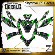 Suzuki Skydrive 125 High-Quality Decals Sticker venom
