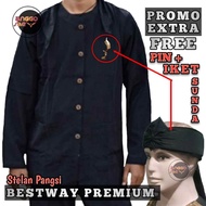 anggosae Stelan Baju Pangsi Bestway Premium Promo Free Pin + Iket Sunda Baju Adat Sunda Pangsi Stela