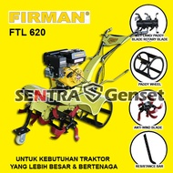 Tiller Firman FTL 620. Mesin Cultivator Bajak Sawah Basah kering