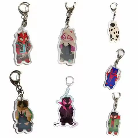 Superhero Cat Superhero Keychain Anime Memes Cat Memes Cat Pendant Spider Punk Invincible Spider Cat