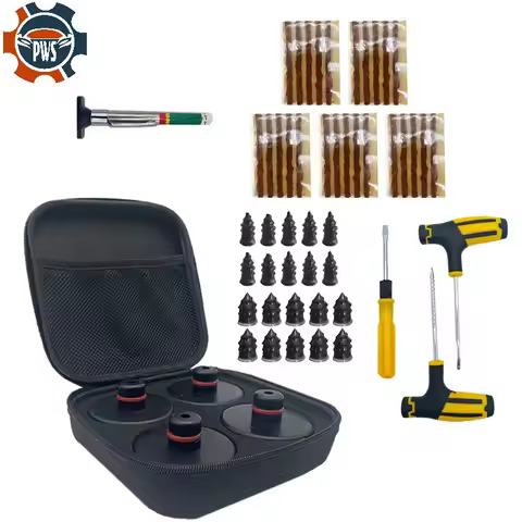 New Car Tire Repair Nail Screw Kit Rubber Floor Lifting Jack Pad Axle Stand Adapter Pucks Tool Chass