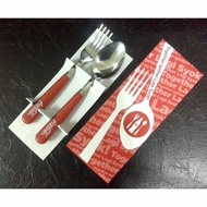 Coca~Cola STAINLESS STEEL Folk & Spoon set