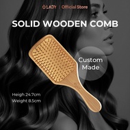 iLADY｜ Solid Wooden Scalp Massage Comb实木头皮按摩气垫梳