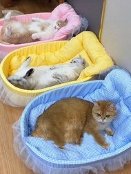 1pc Four Seasons Universal Cute Pet Bed, Cat Bed, Dog Bed, Suitable For Cats And Small Dogs Up To 6k