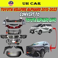 Toyota Vellfire Alphard 2015-2023 Convert To Alphard 2024 AH40 Bodykit Bumper Fender Bonnet Tail Lam