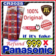 Panasonic Cr2025 3v New Battery Button Batteries Cell Coin (Original : energy thailand)