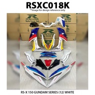 Cover Set Rapido RSX Honda 150 Real Gundam Series (12) White Color RSX150 Accessories Motor Supra GT