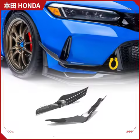 For Honda Civic FL5 R Type Carbon EPA Front Bar Spoiler Wind Knife Blade Add-ons Auto Parts Body Kit