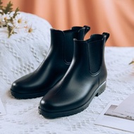 【雨靴】奈米防水切爾西雨靴_奶油黑 | MIT 晴雨兩用 現貨