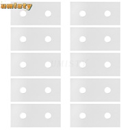UMISTY 10Pcs Aluminum Flat Connecting Plate, 2 Hole Aluminum Joining Plate, Frame Structure Flat Rei