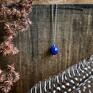 {Inspiration And Practice} Top Afghanistan Lapis Lazuli Minimalist Stainless Steel Necklace Gazer La