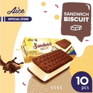 Aice Sandwich Biscuit 90 Ml Isi 10 Pcs Es Krim