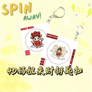 [Local Sg] 4d / Toto spinning Winning Keychain