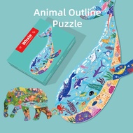 50-200 PCS Animal Outline Jigsaw Puzzle for Kids Education Toys for Kids Learning Toys for Kids Toys