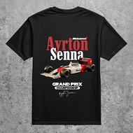 T-shirt Short Sleeve Tee 220GSM Cotton Men Ayrton Senna  Ayrton Senna           Fan Shirt Oversize k