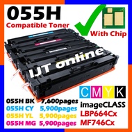 Cartridge 055 Compatible to Canon 055 055H CRG055 imageCLASS LBP664Cx LBP 664CX MF 746CX MF746Cx Col