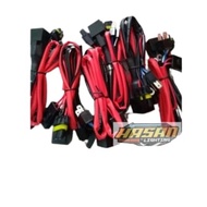 HID motorcycle projector cable set bi-LED/
