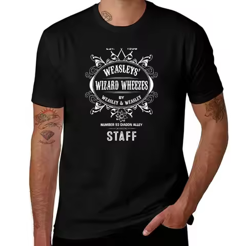 Weasleys Wizard Wheezes T-Shirt man t shirts for men t shirts for man graphic tees t shirt man luxur