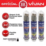 (Allthebest) Vivan CTC100S Upgraded 1M Flat Type-C Mini tube Data Cable New CTC100