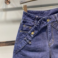 Cod Five-point Denim Shorts - High Waist Fashionable Summer Wear