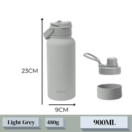 EZALO 304 Stainless Steel Palette Thermos Flask Wide Mouth Sport Water Bottle Vacuum Tumbler (900ml)