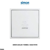 SIMON i7 701011 1 GANG 1 WAY WHITE SWITCH