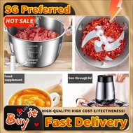 meat grinder Meat grinder household 2L 3L stainless steel meat grinder cooking machine electric minc