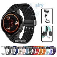 Soft Silicone Watch Band Magnetic Clasp Strap 18mm For Garmin Venu 3s 2s Vivoactive 4s Forerunner 255s 265s Vivomove 3s