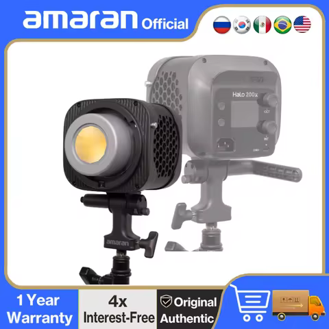 【NEW】amaran Halo 200x Bi-color 200W COB Light Photographic Light Support Quiet Operation DMX/NFC Con