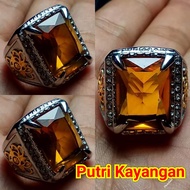 Cincin Batu Topaz Kuning Top Quality