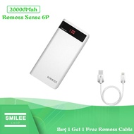 Buy 1 Original Romoss Powerbank Sense6p Sense 6p 20000mAh Power Bank Get 1 Free Original Romoss Ligh