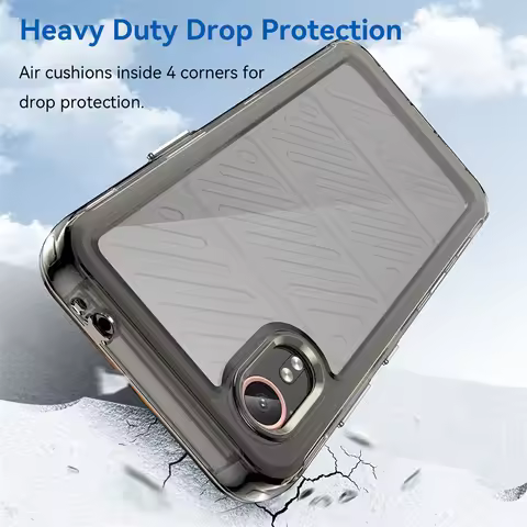 For Samsung Galaxy Xcover7 G556B Case Shockproof Silicone TPU Bumper with Clear Hard Cover Phone Cas