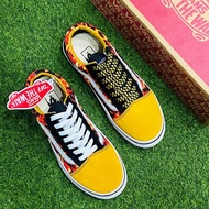 Warranty 3 Years VANS OLD SKOOL FLAME Mens and Womens CANVAS SHOES VN0A38G1PH รองเท้ากีฬา รองเท้าผ้าใบ รองเท้าสเก็ตบอร์ด The Same Style In The Store