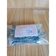 Resistor 1/2w 33k per bag