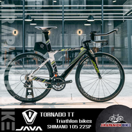 จักรยานไตรกีฬา JAVA รุ่น TORNADO TT Triathlon bikes (เฟรมคาร์บอน ล้อ DECA42, 22sp)