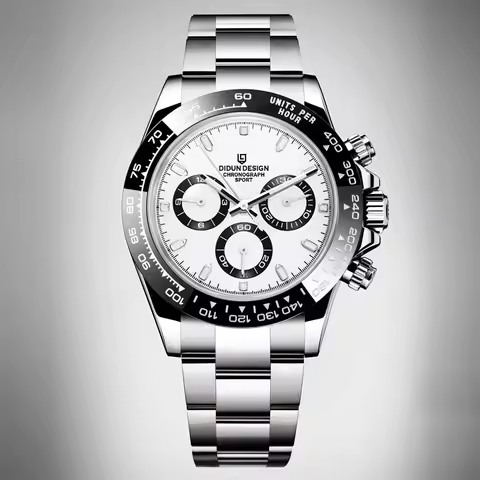 DIDUN 2026 NEW Watch Men Top Brand Luxury AUTOMATIC Ceramic Face Male Watches Chronograph Clock Shoc