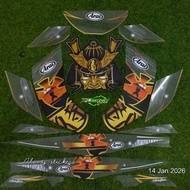 TRANSPARENT STRIPING JUPITER Z1 CUSTOM ARAI ARAI STICKER MOTORCYCLE STICKER