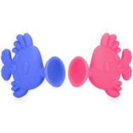 Nuby - Silly Suction Toys Kissing Fish - Pink & Purple 18m+