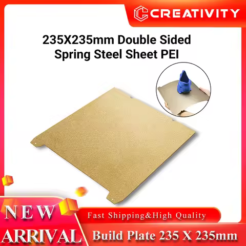 K1 PEI Build Plate Spring Steel Heat Bed 235*235mm Fit Ender-3 S1,S1 Pro/Ender 3 V3 SE/ Ender3 v3 ke