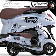 CUTTING STICKER/GRAND FILANO MOTORCYCLE STICKER MOTORCYCLE STRIPING/568 LOTSO SWET STICKER LOTSO CAR