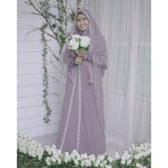 GAMIS WALIMAH  SET AKAD HIJAB ALILA Baju Nikah Gaun Pengantin