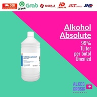 Alcohol 99% 1 Liter Absolute ONEMED ORIGINAL Medical Antiseptic Bottle Handsanitizer Disinfectant Cl