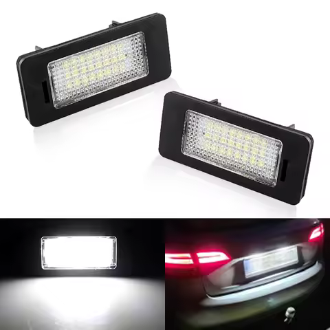 2Pc License Plate Lights For VW Touran 1T3 5T1 Tiguan 1 2 Allspace (Passat B6 B7 B8 Alltrack) Caddy