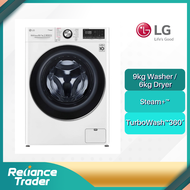 LG 9/6kg Front Load Washer Dryer with AI Direct Drive™ and Steam+™ FV1409H2W